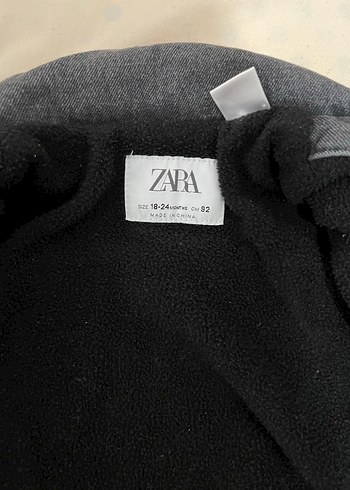 Zara erkek Çocuk Gri Denim Biker Ceket - Görsel 2