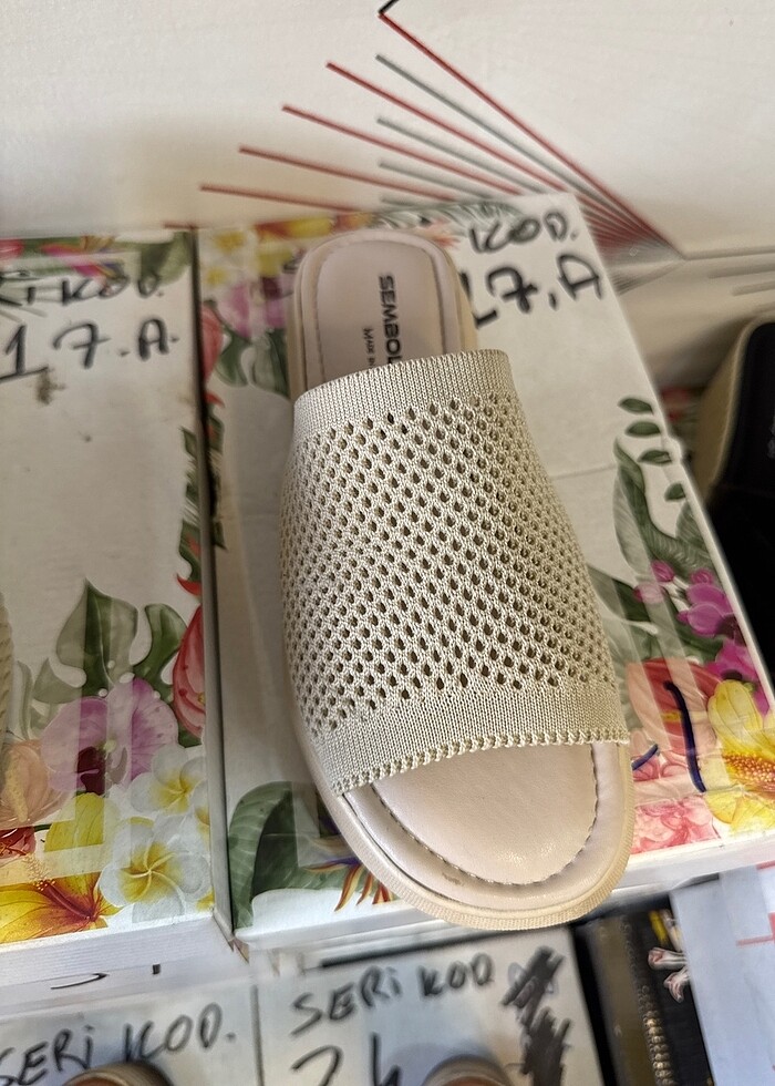 Yazlık dolgulu terlik - Görsel 3