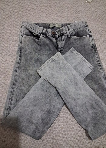 Diğer Erkek Gri Wash Jean Pantolon