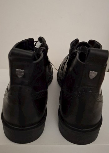 Klasik Siyah Deri Erkek Bot 41 numara - Görsel 4