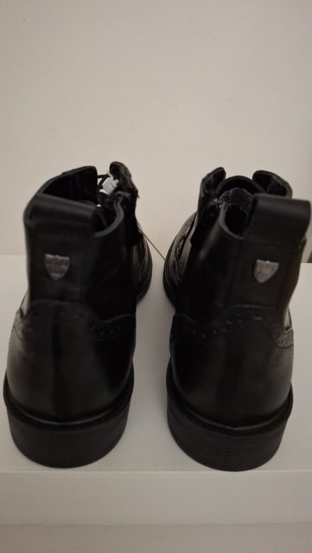 Klasik Siyah Deri Erkek Bot 41 numara - Görsel 4