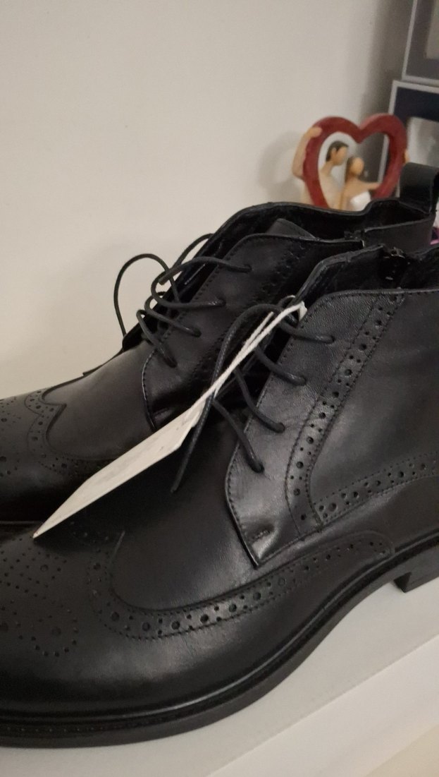 Klasik Siyah Deri Erkek Bot 41 numara - Görsel 2