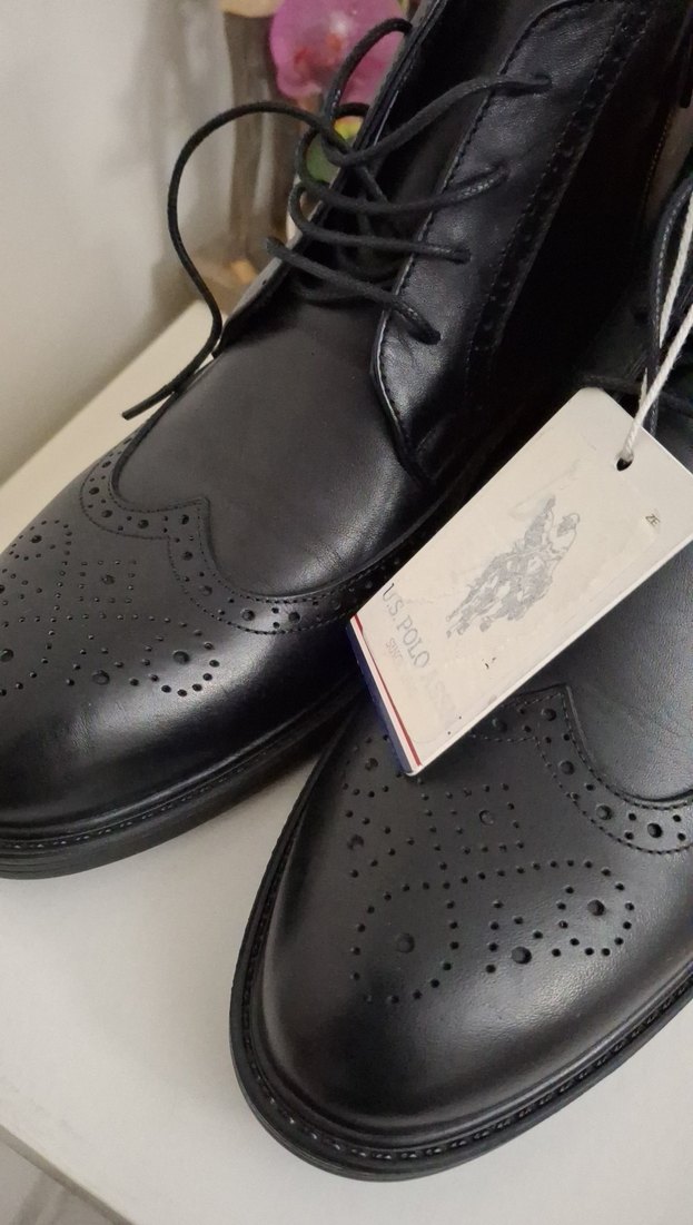 Klasik Siyah Deri Erkek Bot 41 numara - Görsel 3