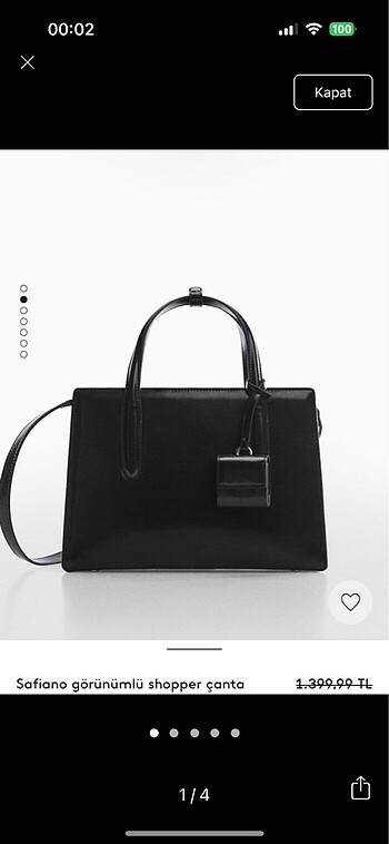 Mango Shopper Çanta