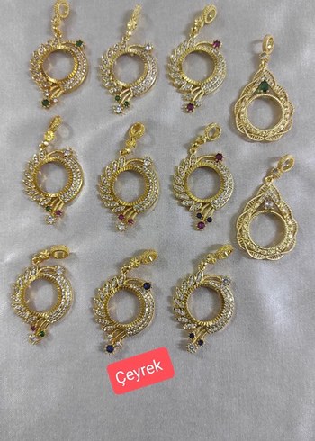 Çeyrek altın takmalı kolye ucu - Görsel 4