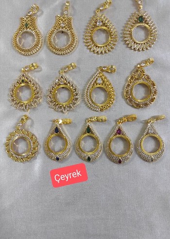 Çeyrek altın takmalı kolye ucu - Görsel 3