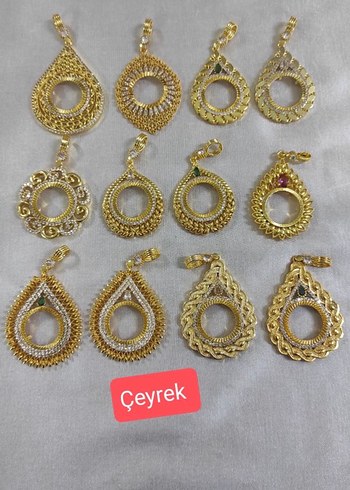 Çeyrek altın takmalı kolye ucu - Görsel 2