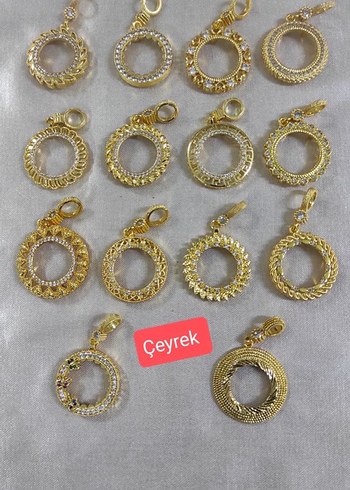 Çeyrek altın takmalı kolye ucu - Görsel 5