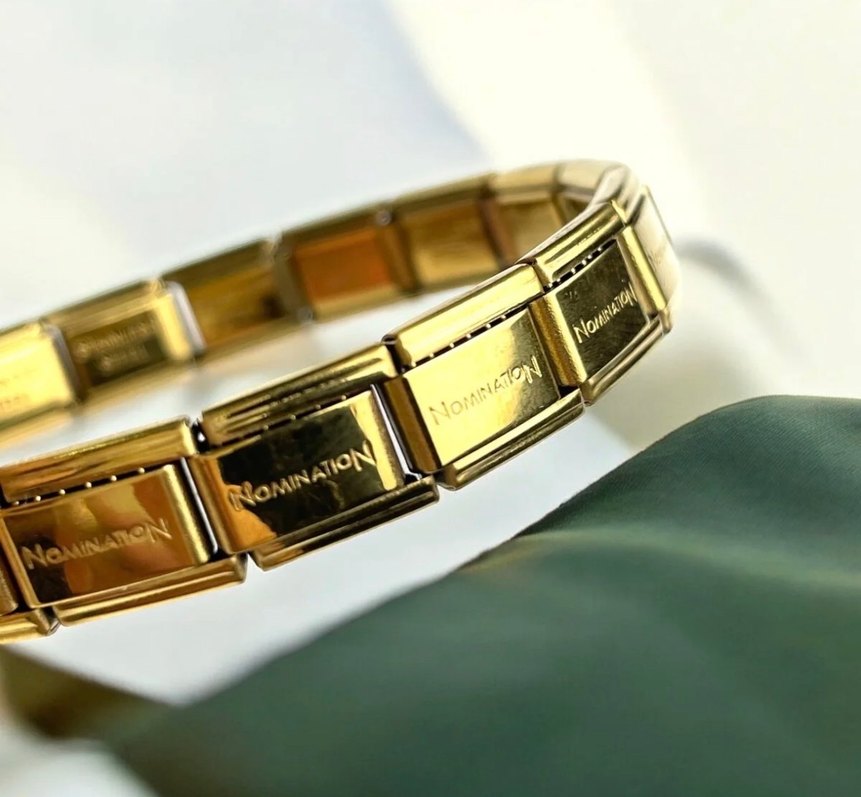 Zincir Detaylı Altın Renk Kadın Bileklik - Görsel 3