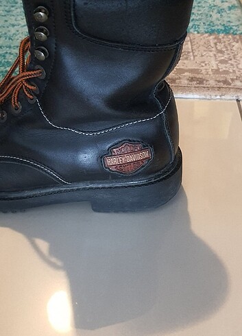 37 Beden siyah Renk Harley davidson bot steel toe