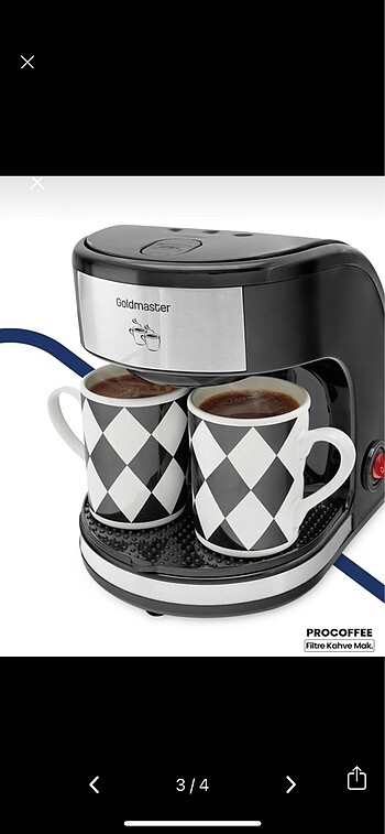 Goldmaster Filtre kahve makinesi