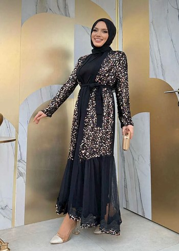 Payetli abaya