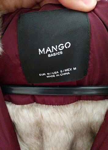 m Beden bordo Renk Mango mont
