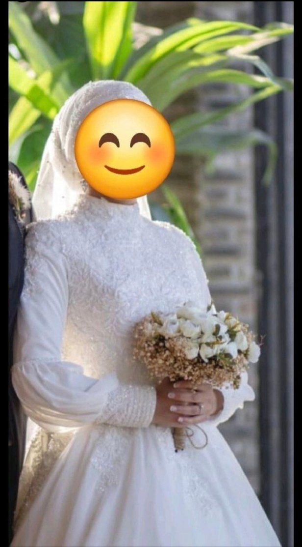 Uzun Kollu Beyaz Prenses Gelinlik - Görsel 2