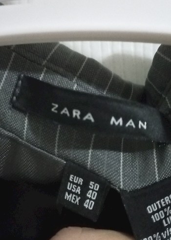 Düğmeli Gri Erkek Takım Elbise - Görsel 4