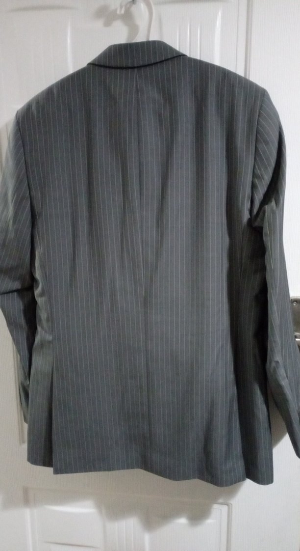 Düğmeli Gri Erkek Takım Elbise - Görsel 2