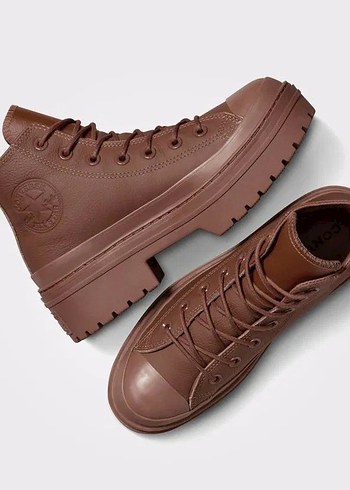 Converse Chuck Taylor All Star Lugged Heel Kahverengi Deri Bot - Görsel 4