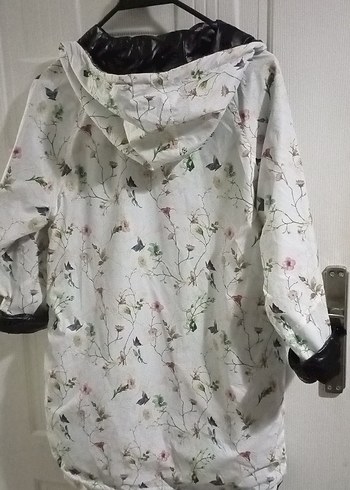 Siyah Kadın Gothic Midi Yağmurluk - Görsel 4