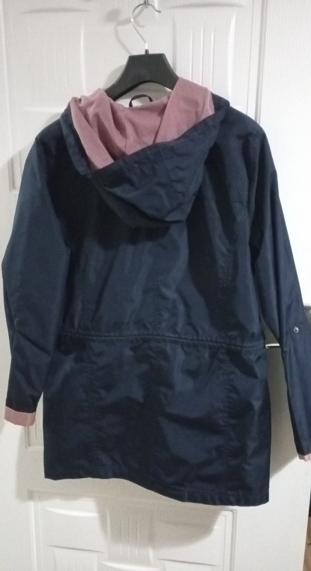 Kadın Lacivert Midi Fermuarlı Ceket - Görsel 2