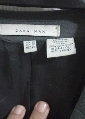 Düğmeli Gri Erkek Ceket - Görsel 2