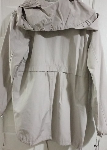 Bej Midi Keten Ceket Düğmeli - Görsel 3