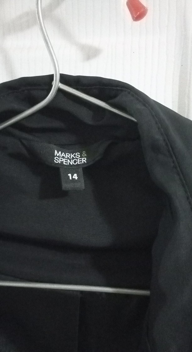 Kadın Siyah Midi Kemerli Trençkot - Görsel 3