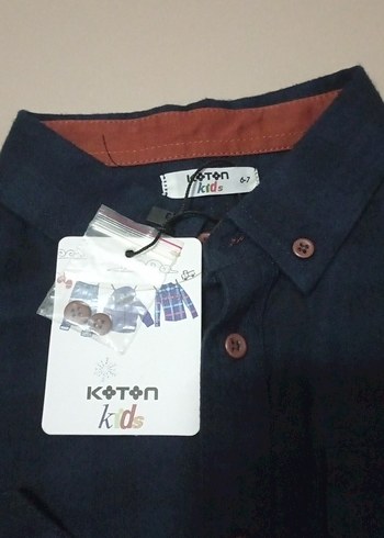 Siyah Erkek Çocuk Uzun Kollu Gömlek - Görsel 2