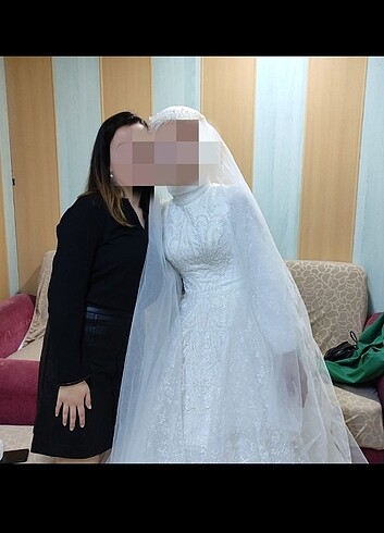 38 Beden beyaz Renk Gelinlik