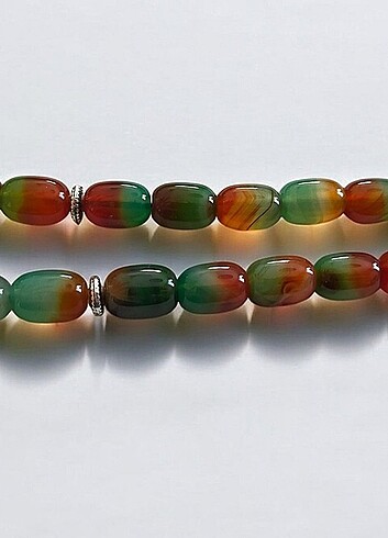 1.sinif doğal akik el yapimi tesbih - Görsel 4