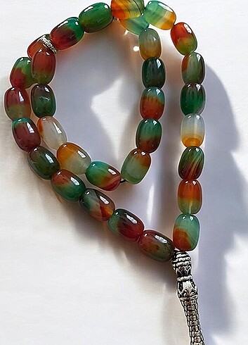 1.sinif doğal akik el yapimi tesbih - Görsel 7