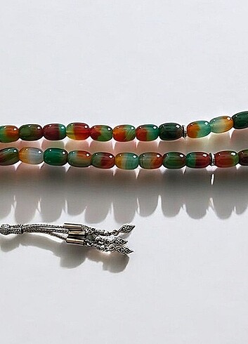 1.sinif doğal akik el yapimi tesbih - Görsel 8