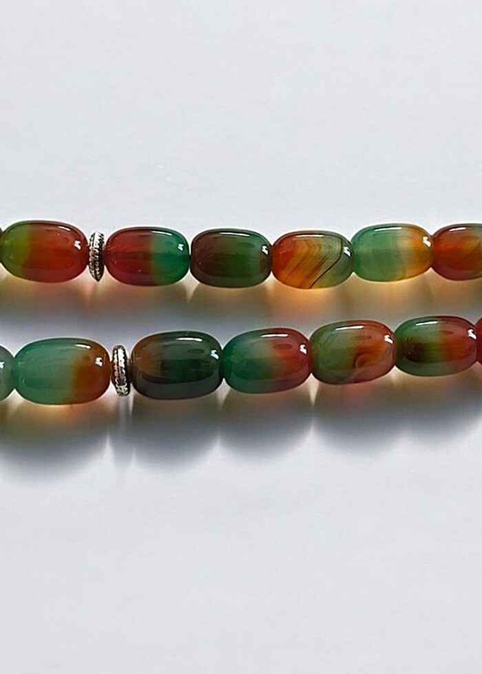 1.sinif doğal akik el yapimi tesbih - Görsel 4