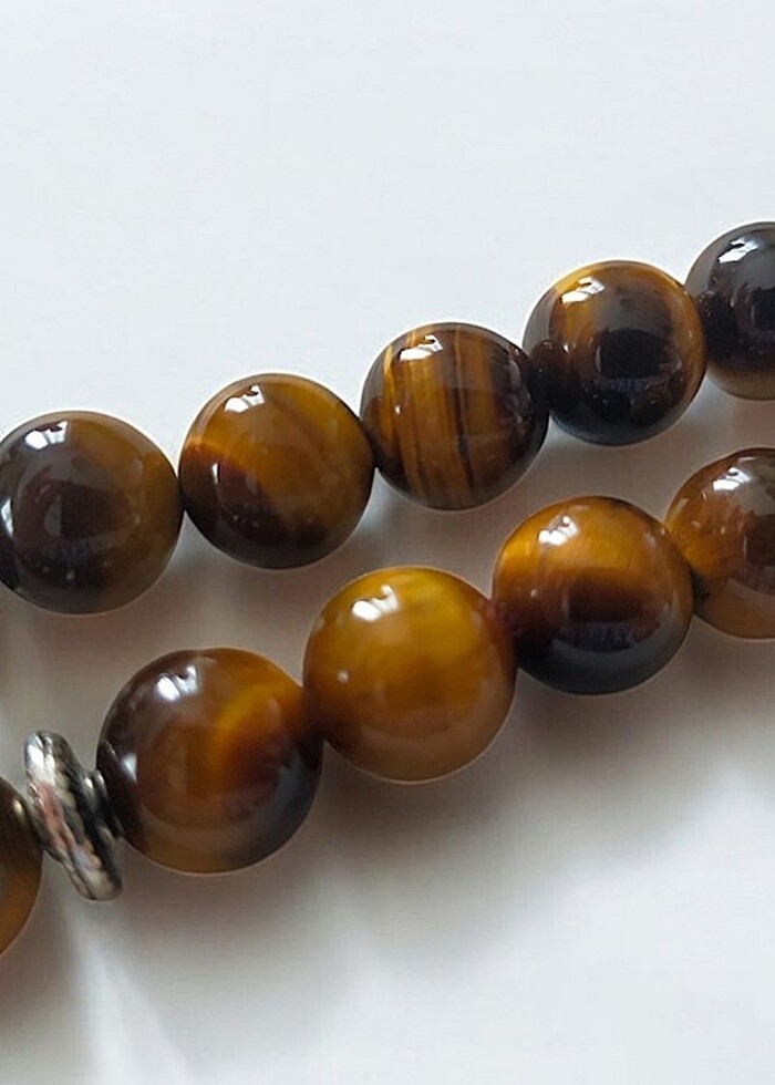 1. Sinif kaplan gözü taşı/ ozel seri koleksiyonluk tesbih - Görsel 2