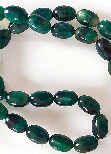 Sıkma/ sedefli koyu yesil tesbih  - Görsel 6