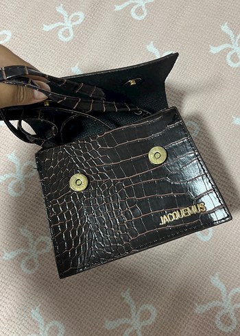 Jacquemus Jacquemus Siyah Yılan Desenli Deri Çanta