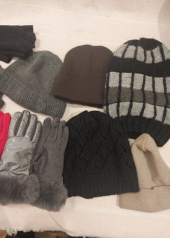 Gri Örgü Kadın Bere - Görsel 4