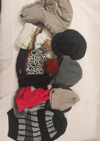 Gri Örgü Kadın Bere - Görsel 8