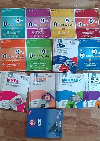 Tonguç 9. Sınıf Konu Anlatımlı Soru Bankaları Seti çap yayınları