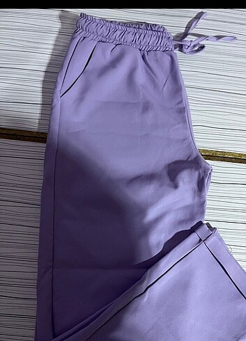 Lila kumaş pantolon