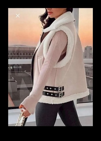 Kürklü Kadın Yelek - Görsel 3