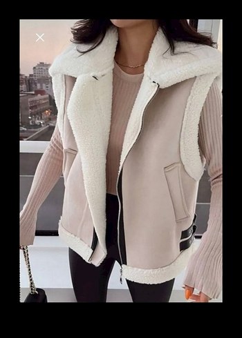 Kürklü Kadın Yelek - Görsel 2