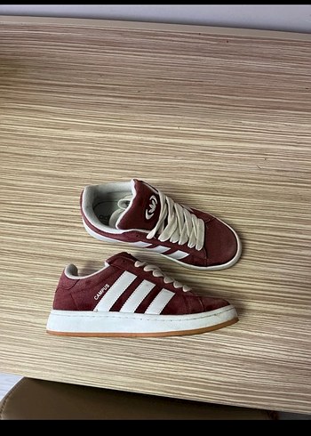 Bordo Süet Kadın Spor Ayakkabı - Görsel 3