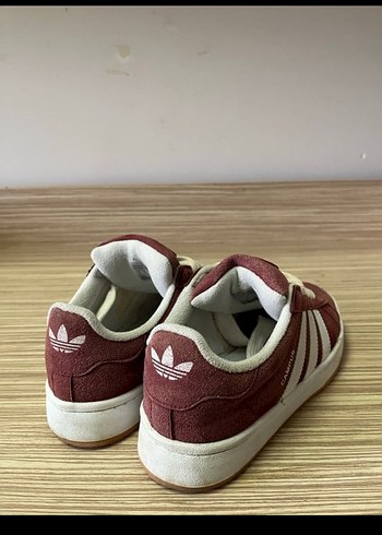 Bordo Süet Kadın Spor Ayakkabı - Görsel 4