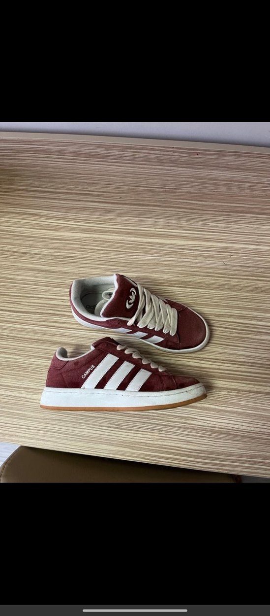 Bordo Süet Kadın Spor Ayakkabı - Görsel 3