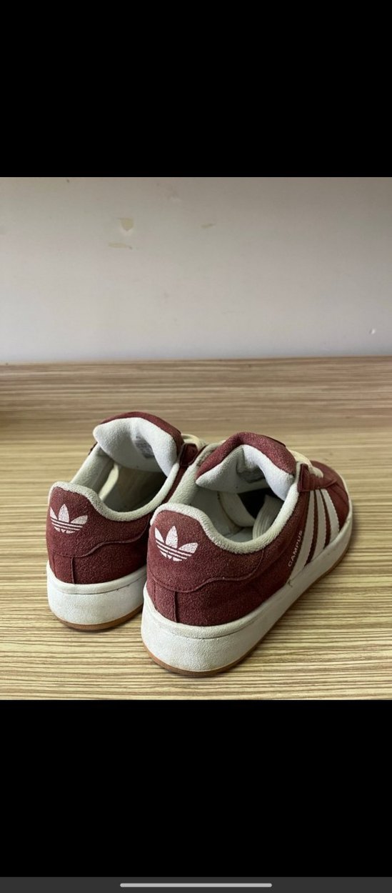 Bordo Süet Kadın Spor Ayakkabı - Görsel 4