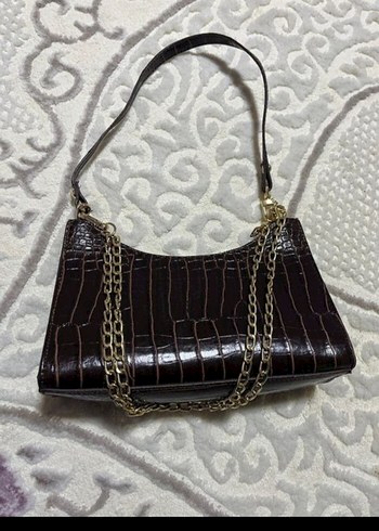 Modern Klasik Kahverengi Deri Kadın Çantası - Görsel 2