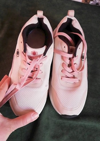 Pembe Bağcıklı Platform Spor Ayakkabı - Görsel 6