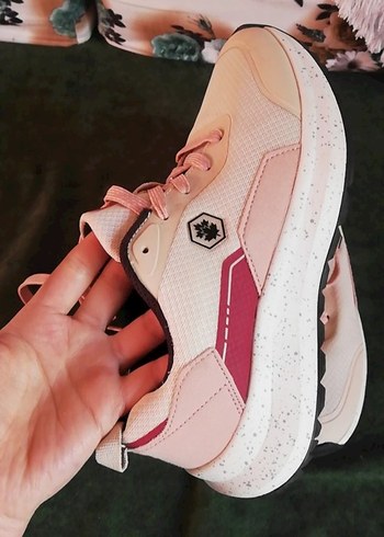 Pembe Bağcıklı Platform Spor Ayakkabı - Görsel 3