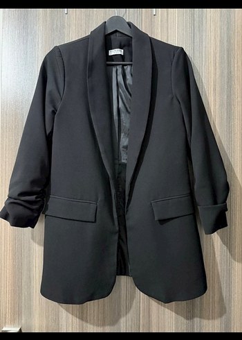 Zara Sikligin Simgesi Siyah Oversize Blazer Ceket