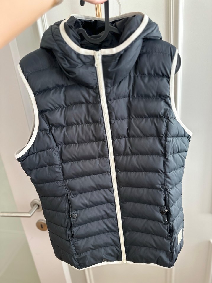 Kadın Siyah Kapüşonlu Şişme Yelek Adidas - Görsel 3